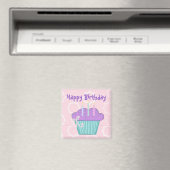 Aimant Cupcake Joyeux anniversaire (In Situ (Lave-vaisselle))