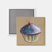 Aimant Cupcake métallique (Recto/Verso)