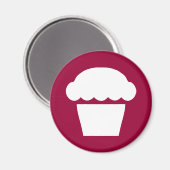 Aimant cupcake / muffin simple (Recto/Verso)