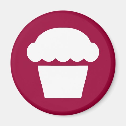 Aimant cupcake / muffin simple (Devant)