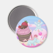 Aimant Cupcake Pooping Unicornes (Recto/Verso)