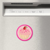 Aimant Cupcake rose (In Situ (Lave-vaisselle))