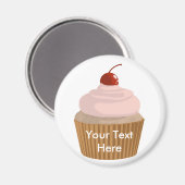 Aimant Cupcake rose et Brown (Recto/Verso)