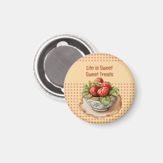 Aimant CupCakes et points (Recto/Verso)