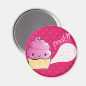 Aimant Cupcakes Fart Sprinkings Rose (Recto/Verso)