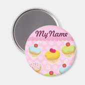 Aimant Cupcakes personnalisés (Recto/Verso)
