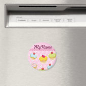 Aimant Cupcakes personnalisés (In Situ (Lave-vaisselle))
