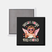 Aimant Cupidon dit six sept 67 drôle de mème de la Saint- (Recto/Verso)