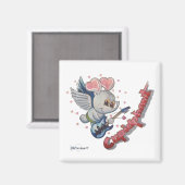 Aimant cupidphant en métal (Recto/Verso)