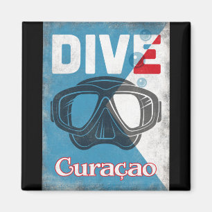 Aimant Curaçao Masque De Plongée Vintage