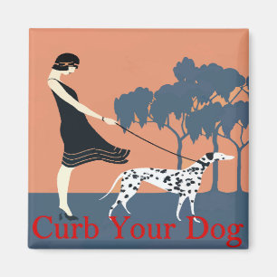 Aimant Curer votre chien, ajouter du texte
