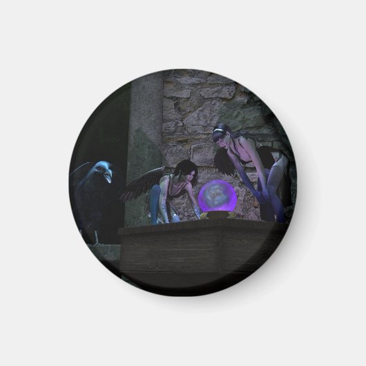 Aimant Curieux Crow Féeries (Devant)