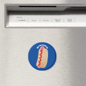 Aimant Curieux hot dog Weiner dessin animé (In Situ (Lave-vaisselle))