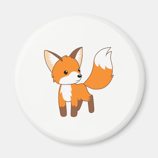 Aimant Curieux Petit Renard (Devant)