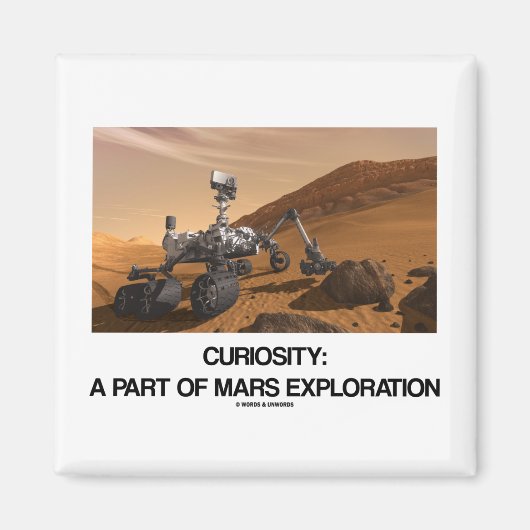 Aimant Curiosité Dans Le Cadre De L'Exploration Mars (Devant)