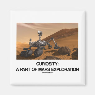 Aimant Curiosité par partie d'exploration de Mars
