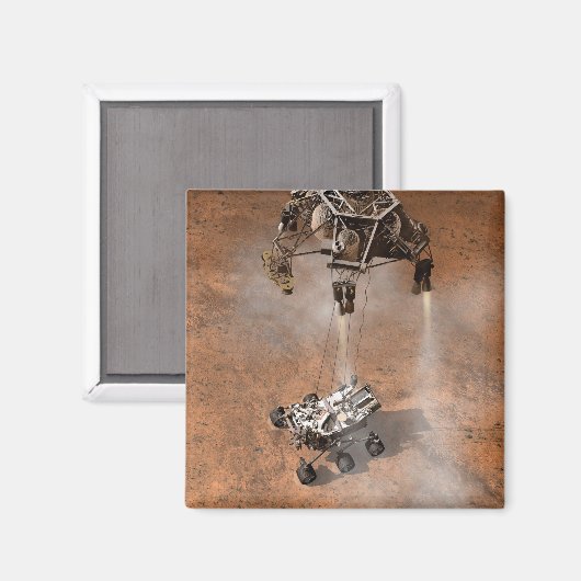 Aimant Curiosity Arrivant Sur La Surface Martienne. (Recto/Verso)
