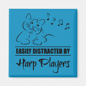 Aimant Curious Cat facilement distrait par les joueurs de (Devant)