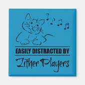 Aimant Curious Cat facilement distrait par les joueurs de (Devant)