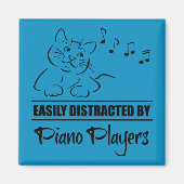 Aimant Curious Cat facilement distrait par les joueurs de (Devant)