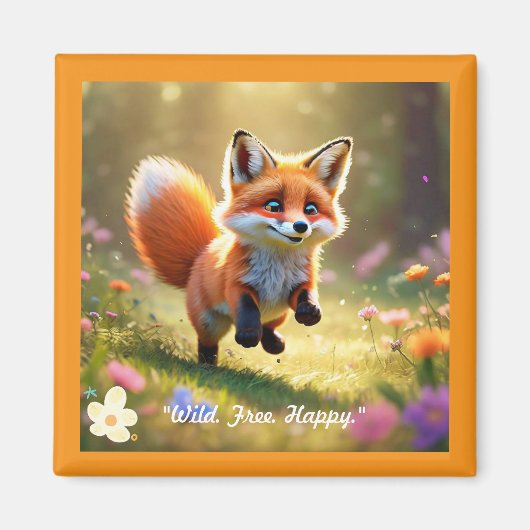 Aimant "Curious Fox Kit" (Devant)
