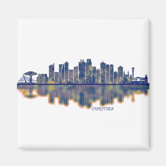 Aimant Curitiba Skyline (Devant)