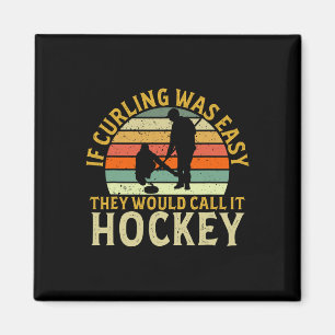 Aimant Curliste Si Le Curling Était Facile Hockey Sports