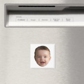 Aimant Custom Baby Face, Funny custom photo (In Situ (Lave-vaisselle))