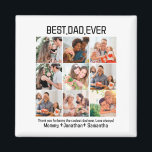 Aimant Custom Best Papa Ever Fête des pères 9 Photo Colla<br><div class="desc">Custom Best Papa Ever Fête des pères 9 Photo Collage. Personnalisez ce modèle de conception de Fêtes des pères unique avec 9 photos et nom(s). Parfait pour toute occasion comme fête des pères, anniversaire etc. Custom Dad Photo Collage, Cadeau de Fête des pères, Cadeau personnalisé pour papa, Cadeau photo papa,...</div>
