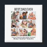 Aimant Custom Best Papa Ever Fête des pères 9 Photo Colla<br><div class="desc">Custom Best Papa Ever Fête des pères 9 Photo Collage. Personnalisez ce modèle de conception de Fêtes des pères unique avec 9 photos et nom(s). Parfait pour toute occasion comme fête des pères, anniversaire etc. Custom Dad Photo Collage, Cadeau de Fête des pères, Cadeau personnalisé pour papa, Cadeau photo papa,...</div>