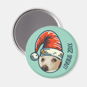 Aimant Custom Christmas Santa Personalized Pet Photo (Recto/Verso)