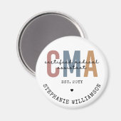 Aimant Custom CMA Certified Medical Assistant  (Recto/Verso)