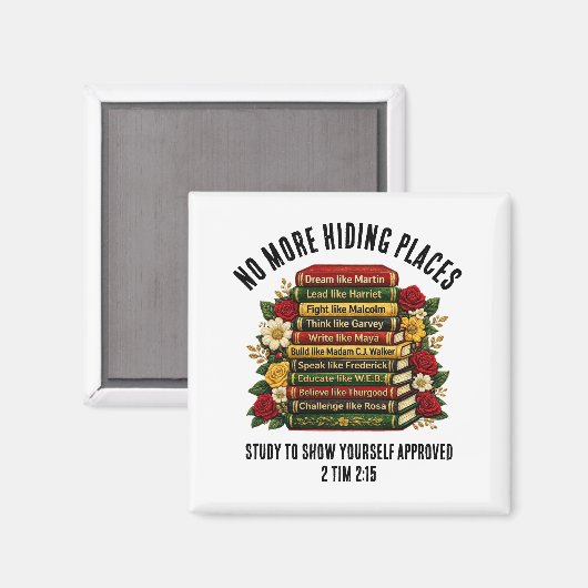 Aimant Custom Dream Like Martin Black Heroes Christian (Recto/Verso)