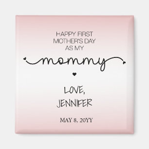 Aimant Custom First Mother's Day New Mommy Keepsaké Cadea