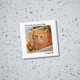 Aimant Custom Large Photo Personalized Pet