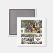 Aimant Custom Modern Family 14 Photo Collage Modèle (Recto/Verso)