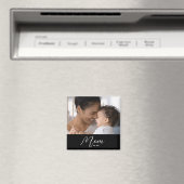 Aimant Custom Mom Established Modern Script Photo (In Situ (Lave-vaisselle))