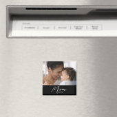 Aimant Custom Mom Established Modern Script Photo (In Situ (Lave-vaisselle))