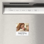 Aimant Custom Name Grandma Est Year Photo Gift (In Situ (Lave-vaisselle))
