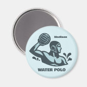 Aimant Custom Name Water Polo (Recto/Verso)