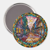 Aimant Custom New Orleans Bourbon Street Donnée (Recto/Verso)