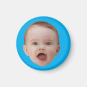 Aimant Custom Photo , Custom Photo Face Blue (Devant)