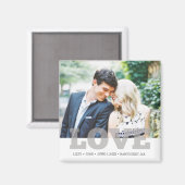 Aimant Custom Photo Love Wedding Favor (Recto/Verso)