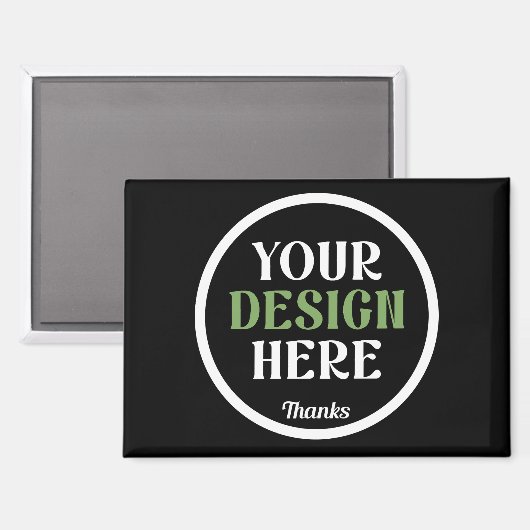 Aimant custom, unique, sleek & minimalist (Recto/Verso)