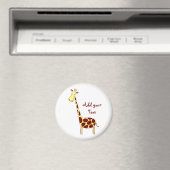 Aimant Customise-Le ! Cute Giraffe Design (In Situ (Lave-vaisselle))