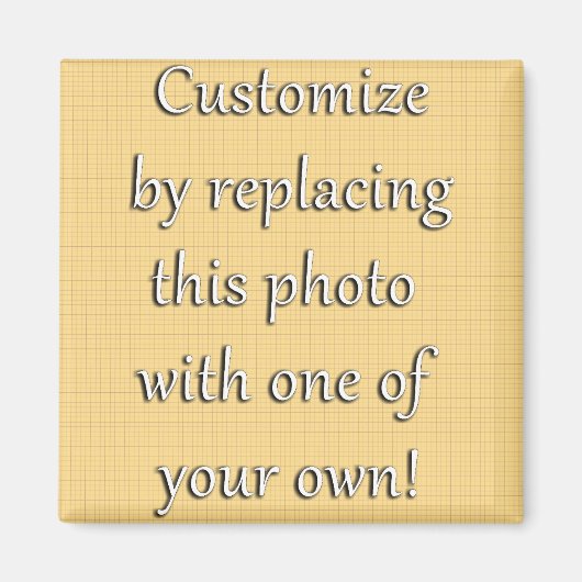 Aimant Customisez-Le ! Ajouter votre art ou votre photo (Devant)