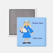 Aimant Customisez-moi — Nativité des enfants Marie et béb (Recto/Verso)