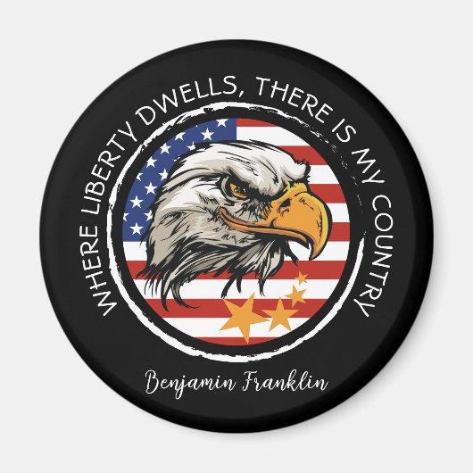 Aimant Customisez votre modèle American Eagle (Devant)