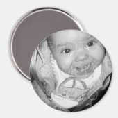 Aimant Customisez votre photo noir blanc (Recto/Verso)