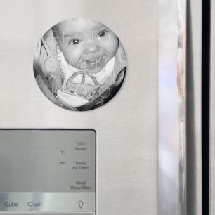 Aimant Customisez votre photo noir blanc